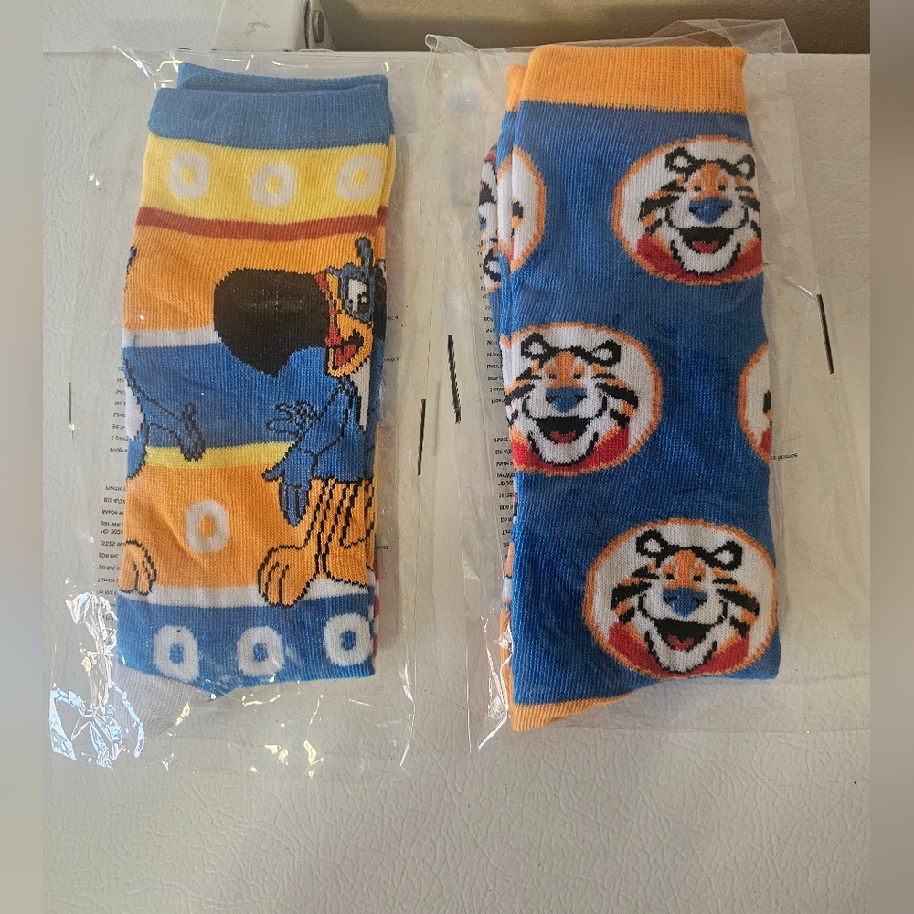 Kellogg's Cereal Socks Set of 2 NIP